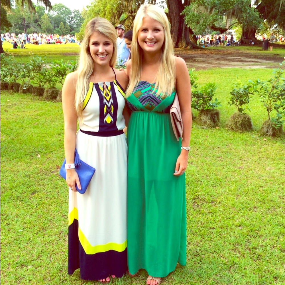 Darling green maxi